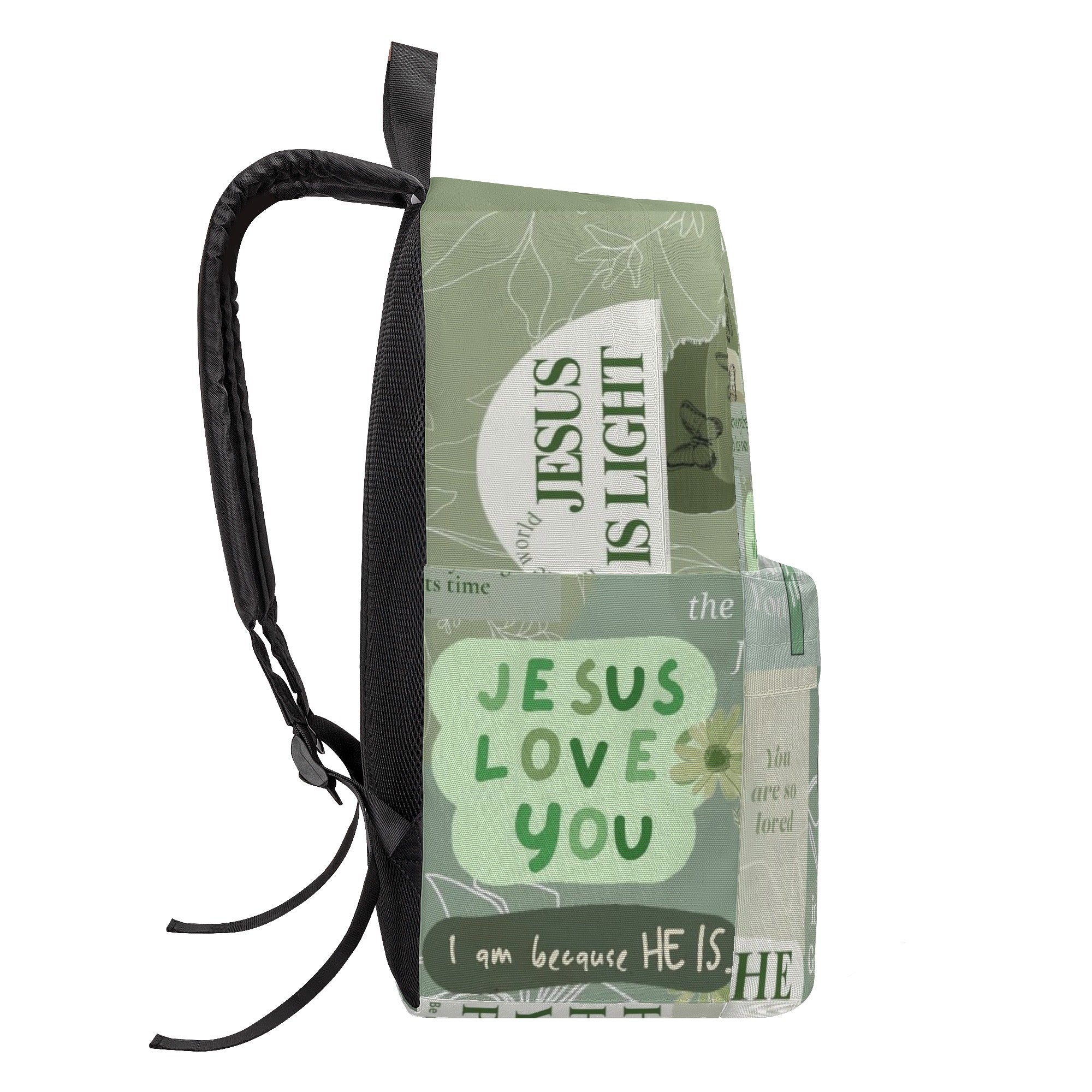 Jesus Loves You Backpack, Christian Faith Bag, Bible Verse Bag, Jesus Faith Backpack, Inspirational Bag.PLAF21